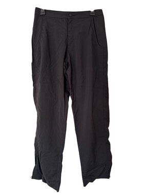 Royal Robbins Pants Womens-Size 6-Black Outdoor Hiking Nylon Adjustable Roll Up